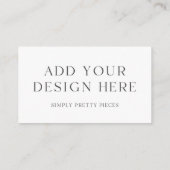 Custom Design Visitekaartje 3,5 x 2" DIY (Achterkant)