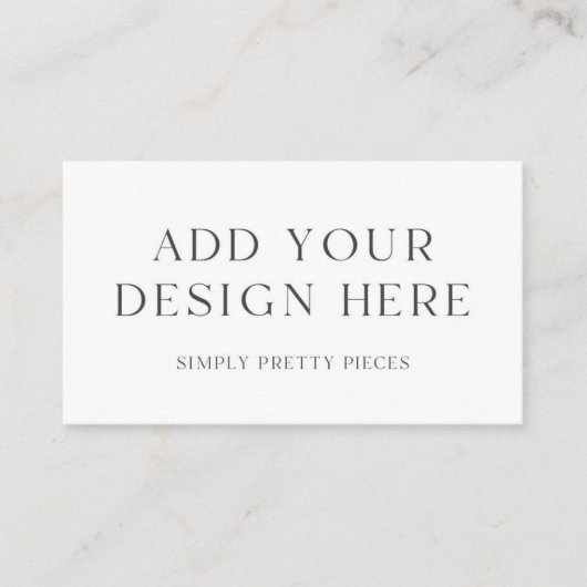 Custom Design Visitekaartje 3,5 x 2" DIY (Voorkant)