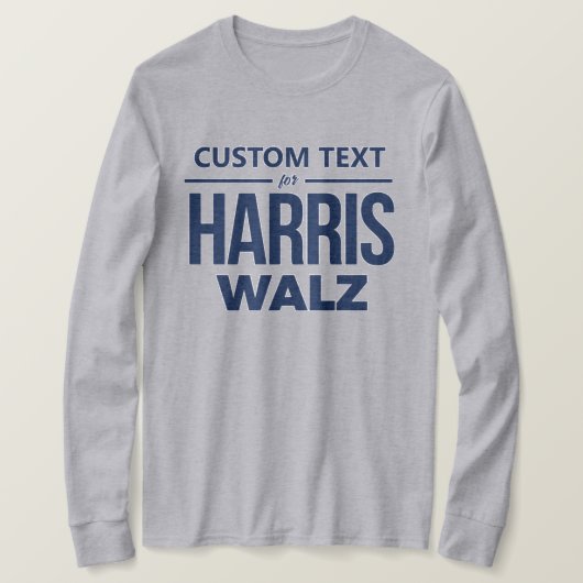 Custom Design voor Harris Walz T-shirt (Design voorkant)