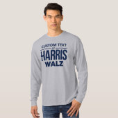 Custom Design voor Harris Walz T-shirt (Voorkant volledig)