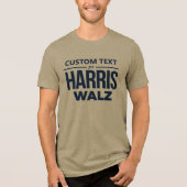 Custom Design voor Harris Walz Tri-Blend Shirt (Voorkant)