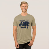 Custom Design voor Harris Walz Tri-Blend Shirt (Voorkant volledig)