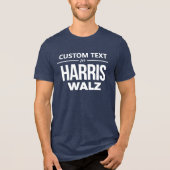 Custom Design voor Harris Walz Tri-Blend Shirt (Voorkant)