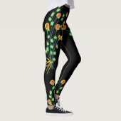 Custom Designer Black Leggings (Rechts)