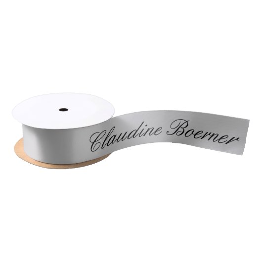 Custom Designer Name Product Ribbon Business Satijnen Lint (Spoel)
