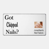 Custom Desk Mat for Salon Owner Barber Nail Salon (Voorkant)