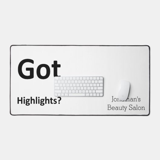 Custom Desk Mat for Salon Owner Barbershop (Keyboard & Muis)