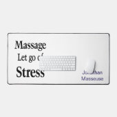 Custom Desk Mat for Salon Owner Massage (Keyboard & Muis)