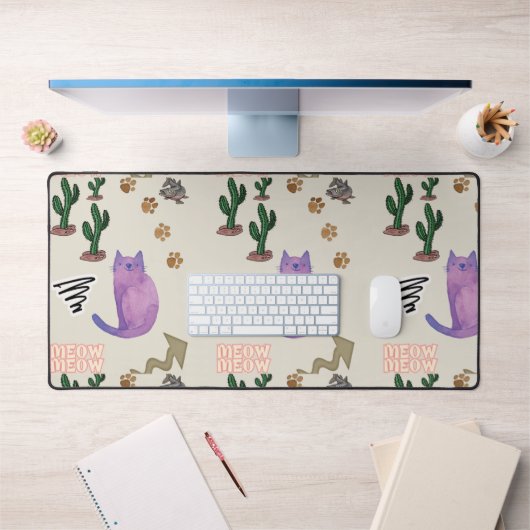 Custom Desk Mat Kat Vis Cactus (Kantoor 1)