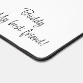 Custom Desk Mat Mans Beste Vriend Hond (Hoek)