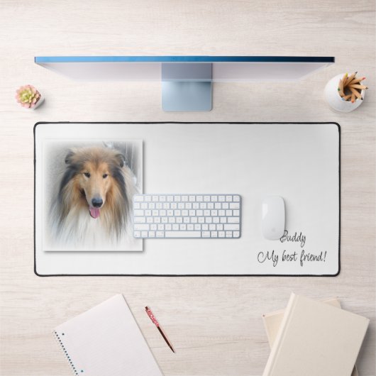 Custom Desk Mat Mans Beste Vriend Hond (Kantoor 1)
