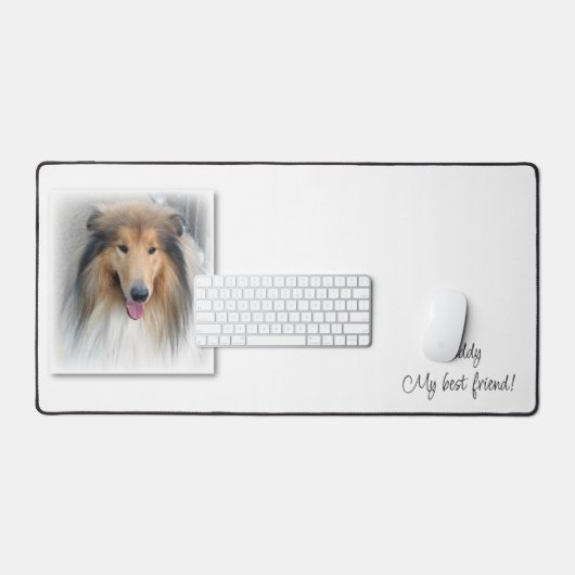 Custom Desk Mat Mans Beste Vriend Hond (Keyboard & Muis)