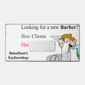 Custom Desk Mat voor Salon Eigenaren Barber (Keyboard & Muis)