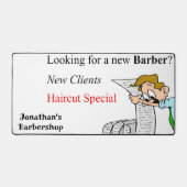 Custom Desk Mat voor Salon Eigenaren Barber (Voorkant)