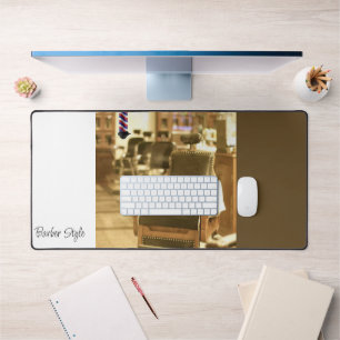 Custom Desk Mat voor Salon Eigenaren Barber