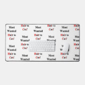 Custom Desk Mat voor Salon Eigenaren Haar te Knipp (Keyboard & Muis)