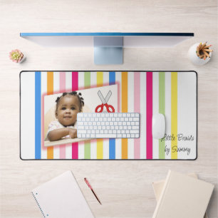 Custom Desk Mat voor Salon Eigenaren Little Braids