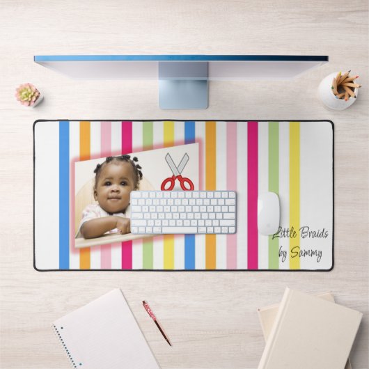 Custom Desk Mat voor Salon Eigenaren Little Braids (Kantoor 1)