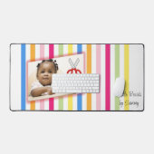 Custom Desk Mat voor Salon Eigenaren Little Braids (Keyboard & Muis)