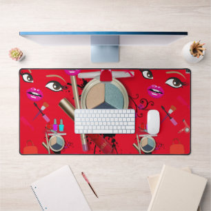 Custom Desk Mat voor Salon Eigenaren Make-up Artie