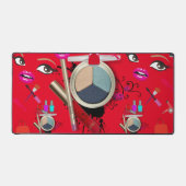 Custom Desk Mat voor Salon Eigenaren Make-up Artie (Voorkant)