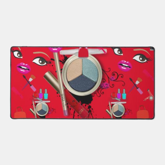 Custom Desk Mat voor Salon Eigenaren Make-up Artie (Voorkant)
