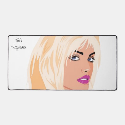 Custom Desk Mat voor Salon Eigenaren Stylist (Voorkant)