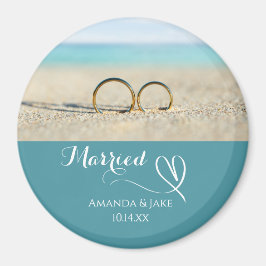 Custom Destination Beach Wedding Magneet