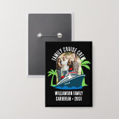 Custom Destination FAMILY CRUISE CREW Photo  Button (Voorkant / Achterkant)