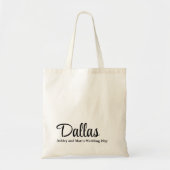Custom Destination Wedding Welkom bij Dallas Tote Bag (Voorkant)