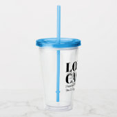 Custom Destination Wedding Welkom bij Los Cabos Acryl Drinkbeker (Rechts)