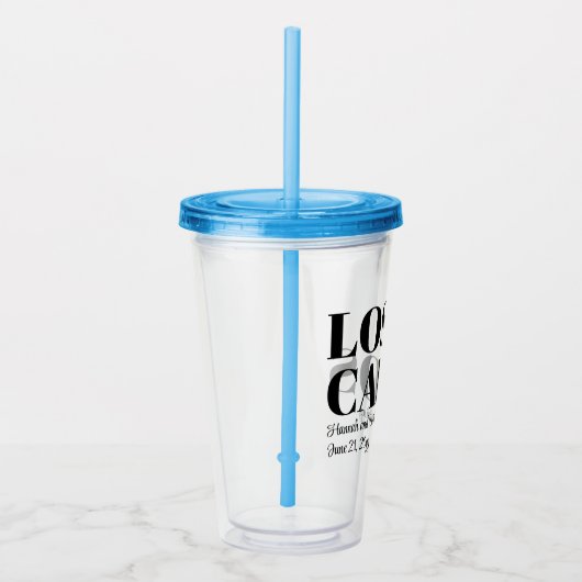 Custom Destination Wedding Welkom bij Los Cabos Acryl Drinkbeker (Rechts)