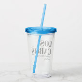 Custom Destination Wedding Welkom bij Los Cabos Acryl Drinkbeker (Achterkant)