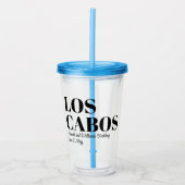 Custom Destination Wedding Welkom bij Los Cabos Acryl Drinkbeker (Voorkant)