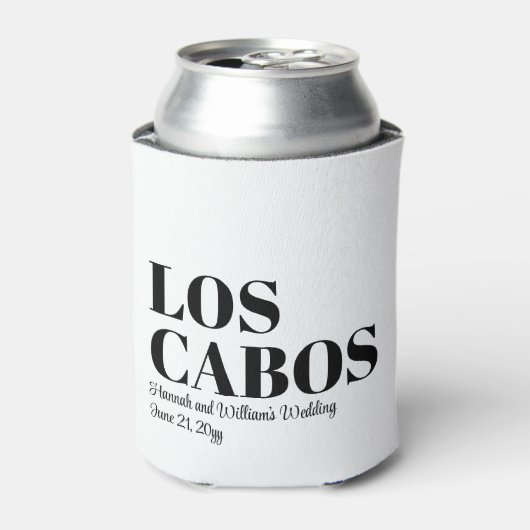 Custom Destination Wedding Welkom bij Los Cabos Blikjeskoeler (Blikje Voorkant)