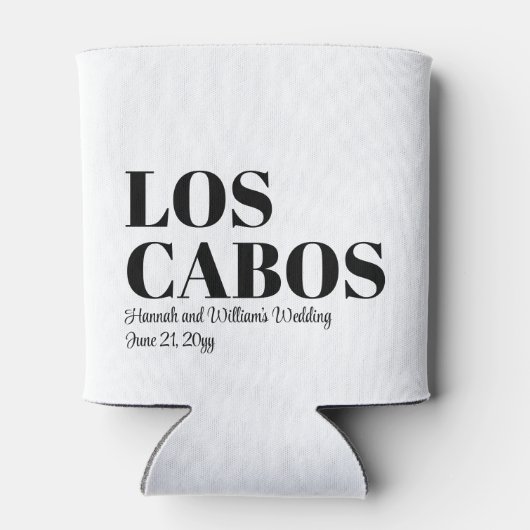 Custom Destination Wedding Welkom bij Los Cabos Blikjeskoeler (Achterkant)