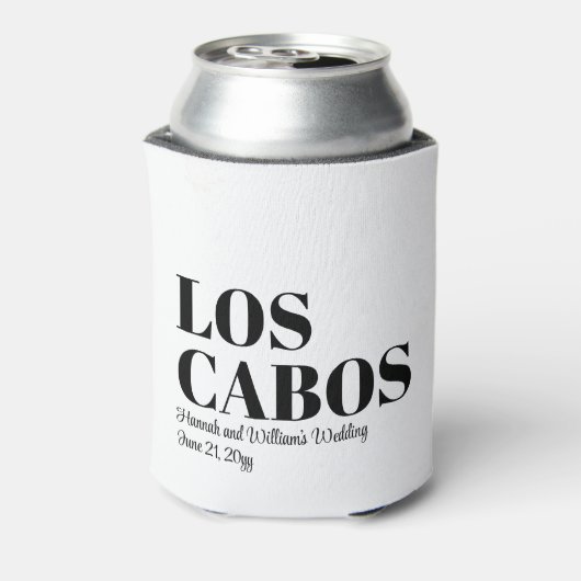 Custom Destination Wedding Welkom bij Los Cabos Blikjeskoeler (Blikje Achterkant)