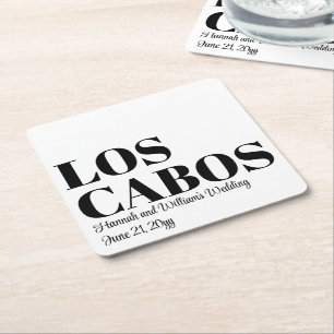 Custom Destination Wedding Welkom bij Los Cabos Kartonnen Onderzetters