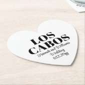 Custom Destination Wedding Welkom bij Los Cabos Kartonnen Onderzetters (Gekanteld)