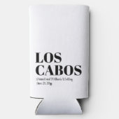 Custom Destination Wedding Welkom bij Los Cabos Seltzer Blikjeskoeler (Achterkant)