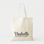 Custom Destination Wedding Welkom bij Nashville Tote Bag (Voorkant)