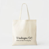 Custom Destination Wedding Welkom bij Washington Tote Bag (Voorkant)