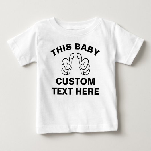 Custom Deze BABY - voeg hier uw eigen tekst toe (Voorkant)