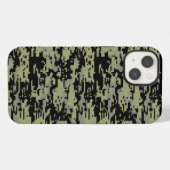 Custom Didgital Camo Monogram iPhone Hoesje (Achterkant horizontaal)
