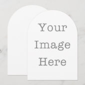 Custom Die-Cut Invitations – Unique Shapes Kaart (Voorkant / Achterkant)