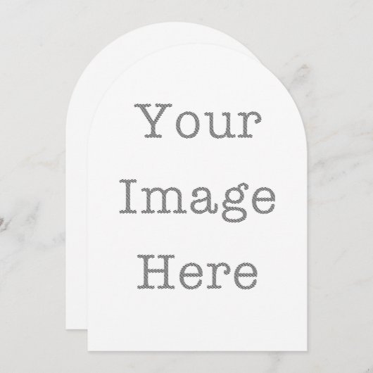 Custom Die-Cut Invitations – Unique Shapes Kaart (Voorkant / Achterkant)