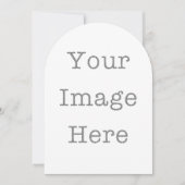 Custom Die-Cut Invitations – Unique Shapes Kaart (Voorkant)