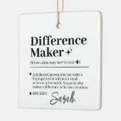 Custom Difference Maker, Mentor Appreciation Gift  Keramisch Ornament (Links)