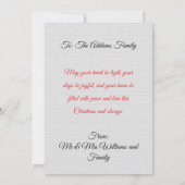 Custom Digital Christmas Polar Bear Cub Xmas Kaart (Achterkant)