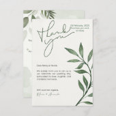 CUSTOM DIGITALE GROENE SAGE Uitnodiging van de bru (Voorkant / Achterkant)